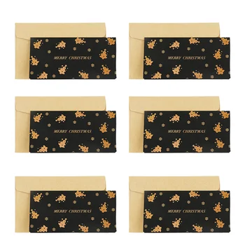 

6 Sets of Blessing Cards Greeting Cards for Friends Decor Families Gift