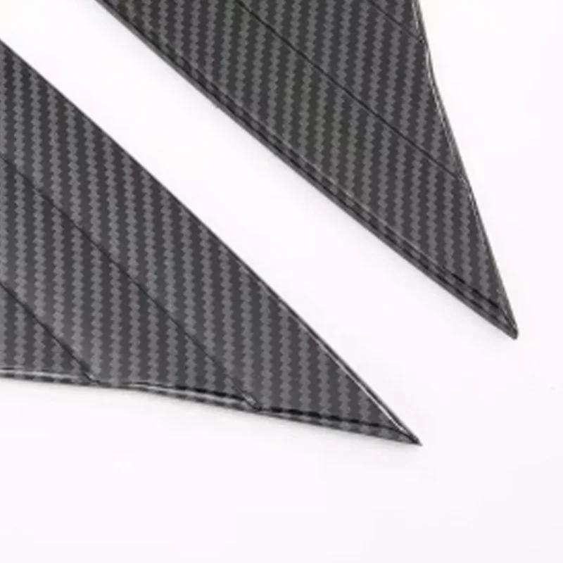 Для Tesla модель 3 углеродное волокно передняя дверь окно крышка Боковая дверь треугольник столб отделка Аксессуары для автомобиля внешний стиль
