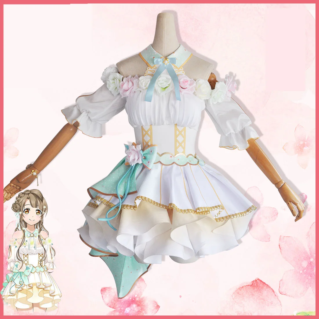 Amor ao vivo kotori minami cosplay traje lovelive cosplay vestido anime terno feminino halloween carnaval uniformes feitos sob encomenda