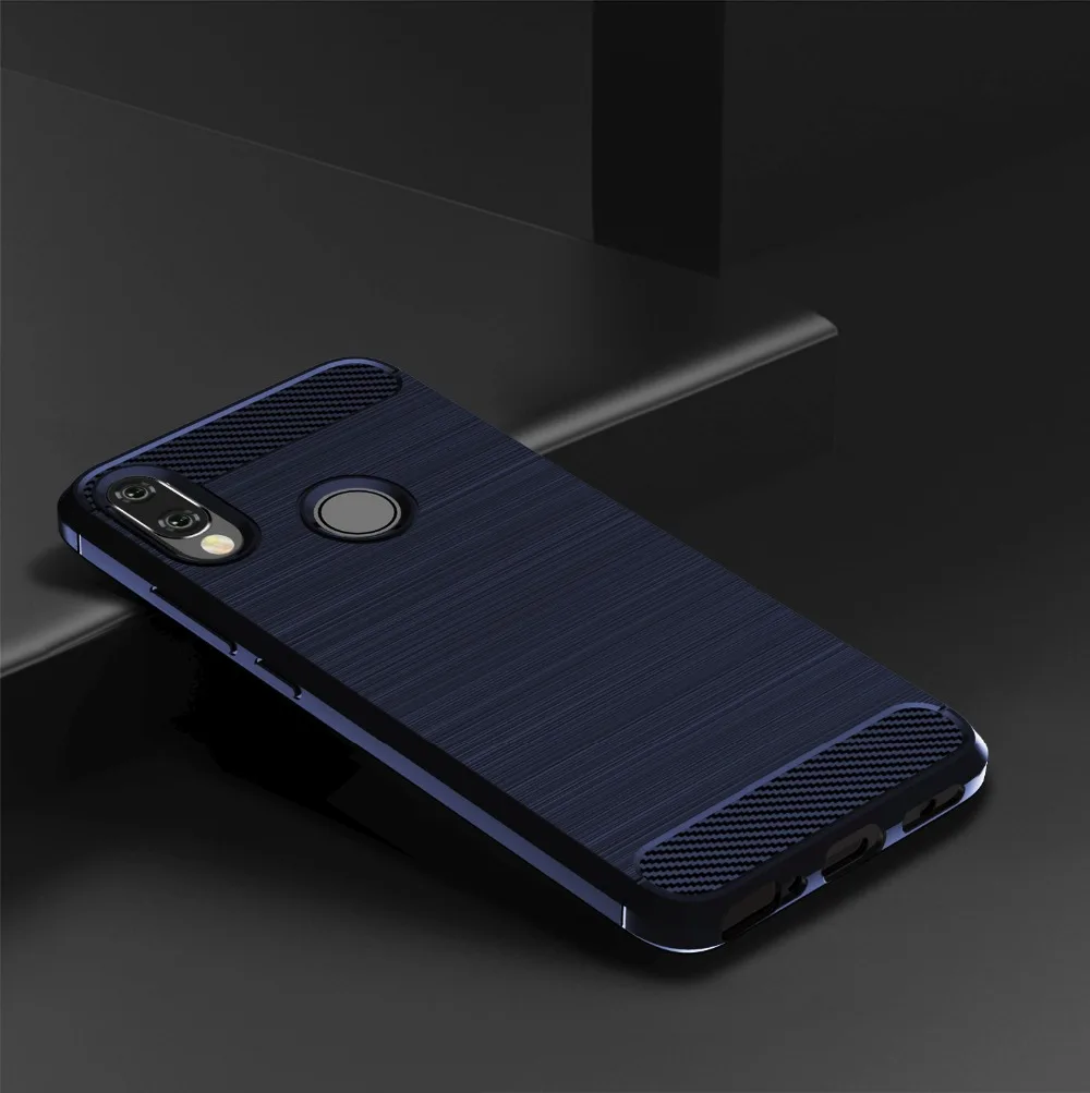 xiaomi leather case case Carbon Fiber Cover Case for Xiaomi Mi 9 9T Mi Note 10 Pro 8 Lite Bumper Redmi 5A 6A 7A 8A Note 5 6 7 8 9 Pro 8T Rugged Protector cases for xiaomi blue