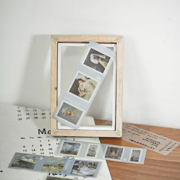 

5 Pcs/set Vintage Stickers Retro Translucent PET Painting Journal Stickers Scrapbooking Decorative Stationery Stickers