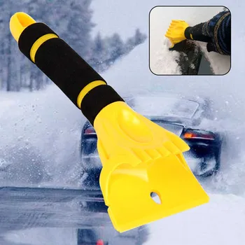

Ice Scraper Shovel Portable Door Soft Grip Winter Universal Window Cleaning Tool Snow Remover Car Windshield Multifunction