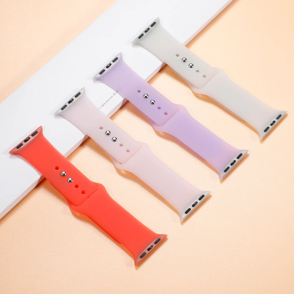 Силиконовый ремешок для apple watch band 38 мм 42 мм iWatch 4 полосы 44 мм 40 мм силиконовый спортивный Браслет ремешок для часов apple watch 5 4 3 2 38