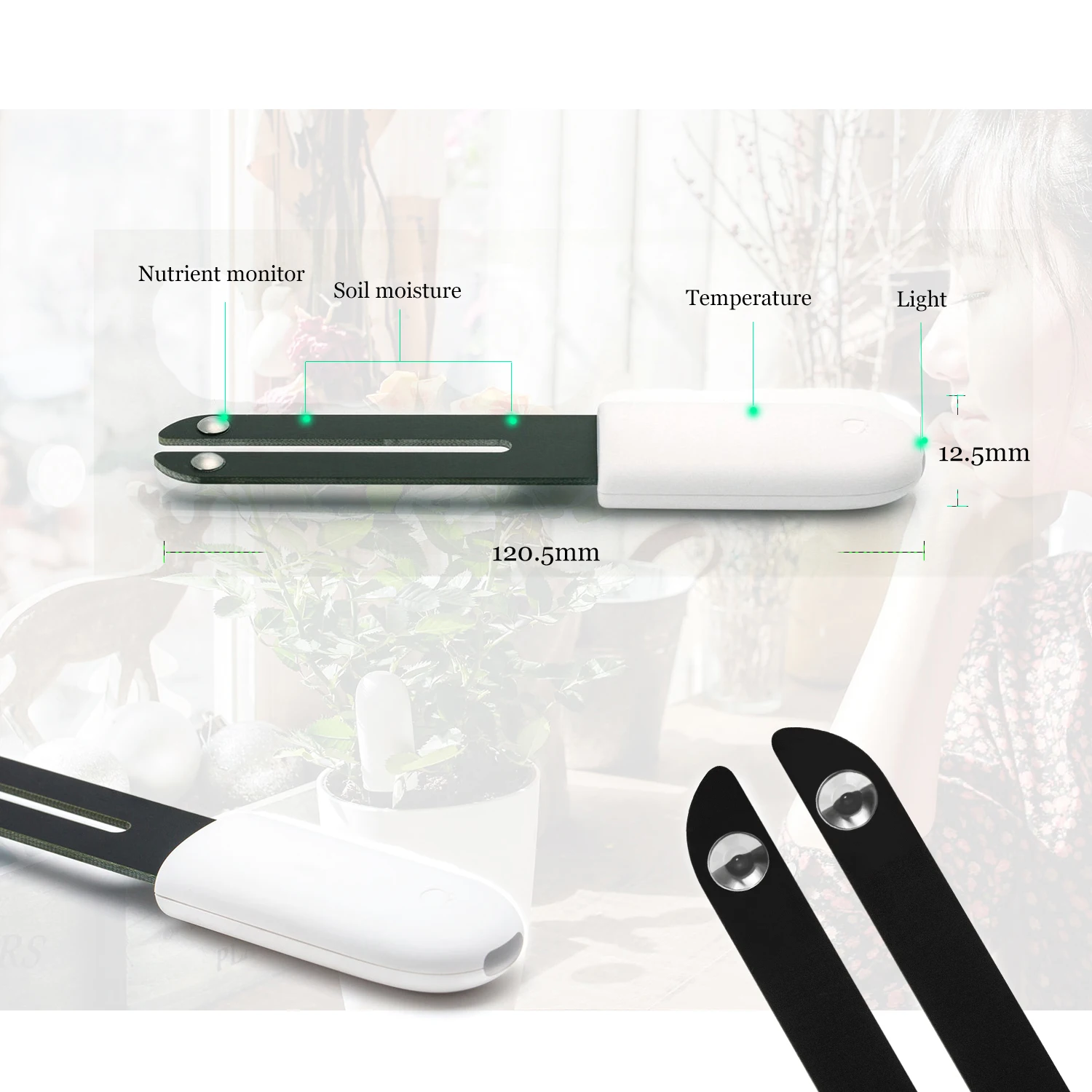  Xiaomi Flower Care Global Version Intelligent Detector Plants Smart Monitor Light Nutrient Temperat - 4000370582890