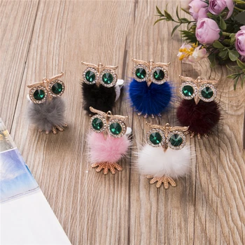 

2020 Universal Car Interior Cute Animal Owl Shape Air Freshener Luxury Crystal Unique Universal Automobiles Decoration Tools