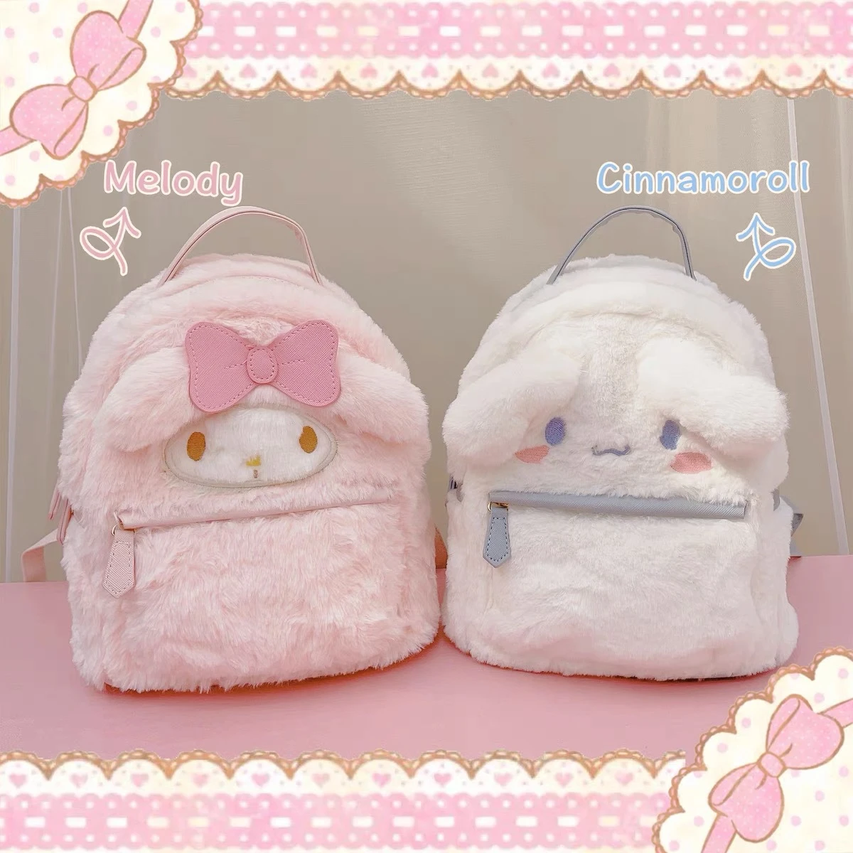 fluffy sanrio bag