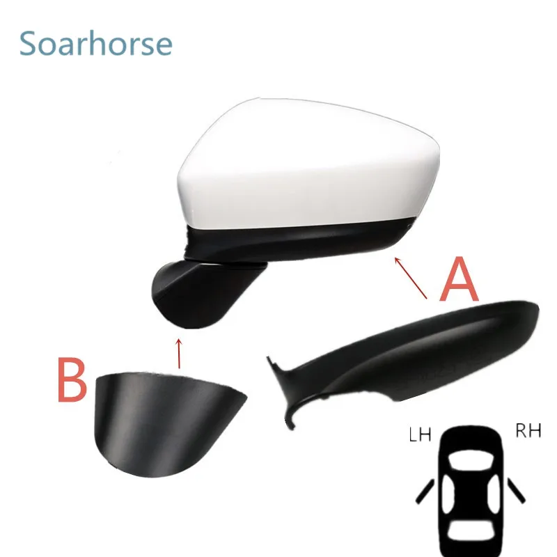 Soarhorse автомобильное боковое зеркало Нижняя крышка зеркала заднего вида Крышка