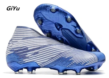 

Men Soccer Shoes FG Sneakers Professional Trainers Factory Price New Design High Top Long Spikes Football Shoes Best Selong