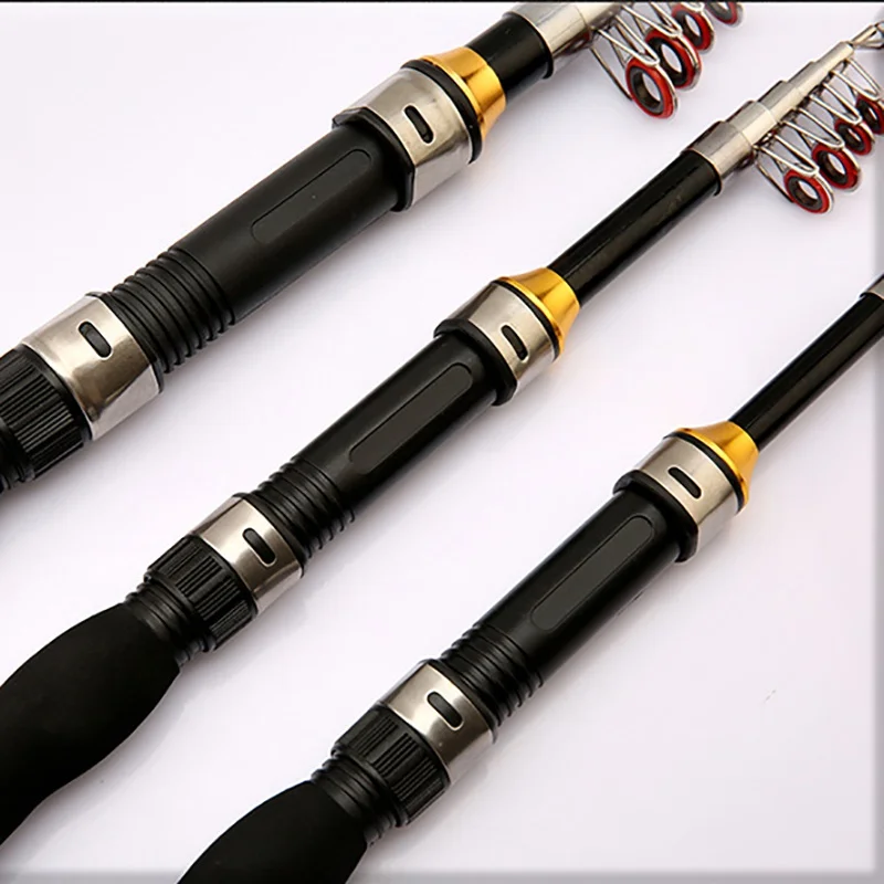 1/1.2/1.5/1.7/1.9M Mini Telescopic Portable Fishing Rod Space Saving Glass Fiber Outdoor Lightweight Rod Fishing Accessories