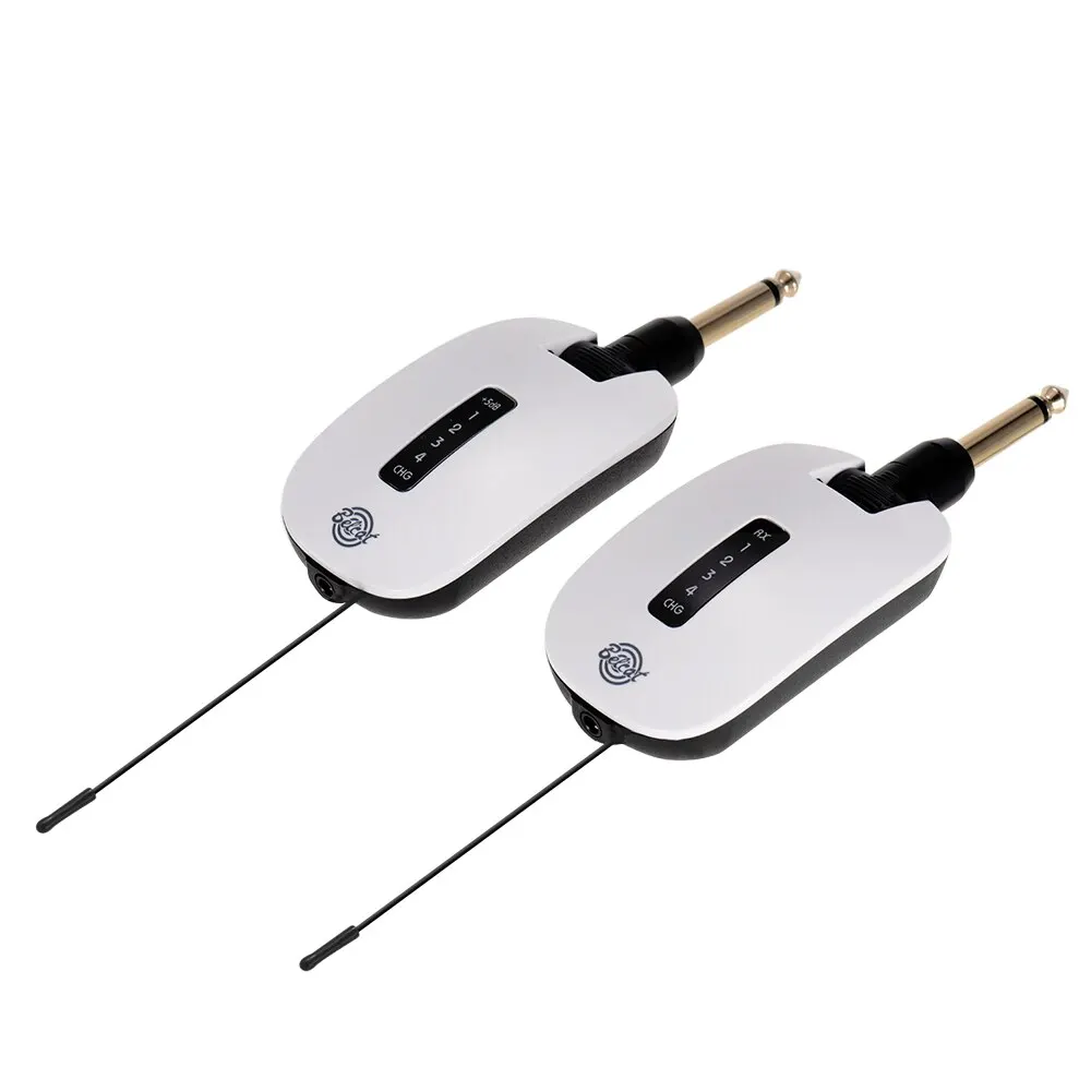 Belcat T4R4 UHF гитарный приемник Встроенный перезаряжаемый литиевый аккумулятор 4 канала Макс. 100 м Диапазон передачи с наушником