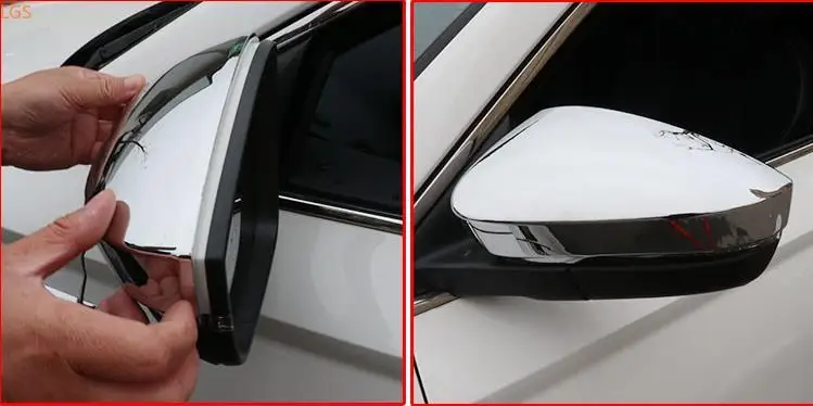 Semoic Car Chrome Rearview Mirror Cover Trim Styling for Karoq 2018 