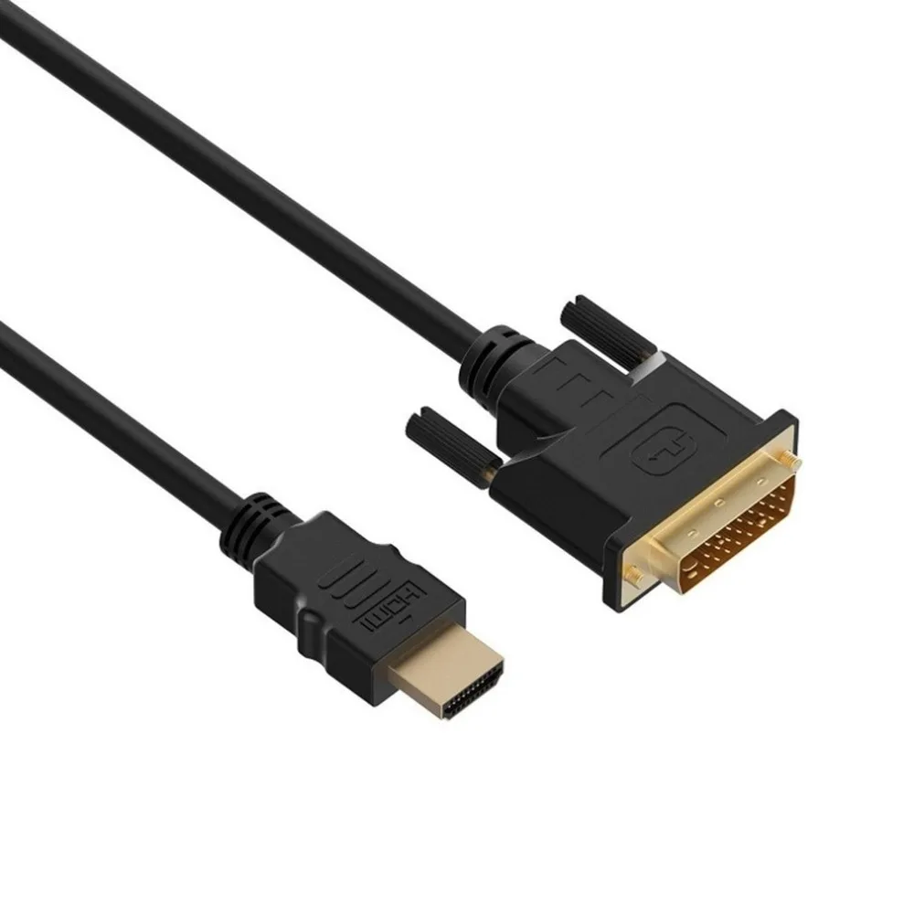 HDMI к DVI-D адаптер видео кабель-HDMI папа к DVI папа к Кабель HDMI-DVI 1080p ЖК-дисплей с высоким разрешением и СВЕТОДИОДНЫЙ монитор Горячая Распродажа