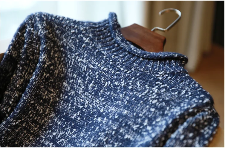 Женский свитер, лоскутное платье, платье на пуговицах, водолазка, ручная вязка, пуловеры, одноцветные, повседневные, ленивые, корейский стиль, Переплетенные платья