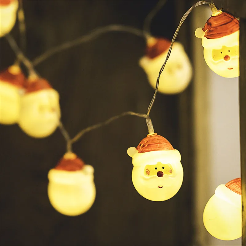 Рождественские украшения для дома, рождественские украшения на год, гирлянда, сказочный светильник-Гирлянда для украшения рождественской елки