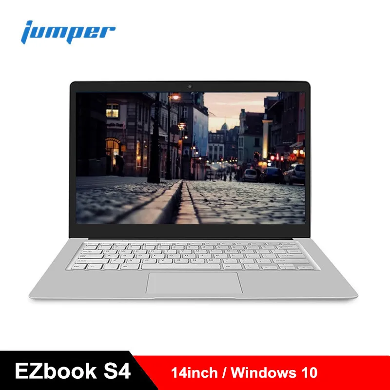 Lowest Price Jumper EZbook S4 14'' Laptop Windows 10 Intel J3160 Quad Core 1.6GHz 8GB RAM 256GB SSD Notebook 2.4G/5G WiFi Bluetooth