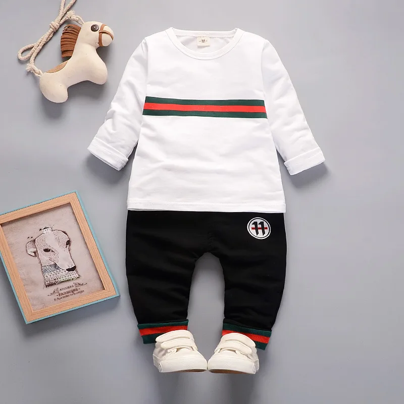 

BOY'S Spring And Autumn Children Three-piece Set Wechat Business Hot Selling Long Sleeve Pure Cotton Sweatshirt 11 with Numbers