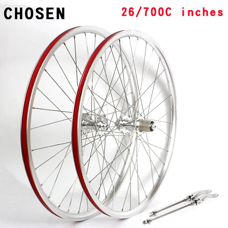Road Bike Wheelset 700C Mountain bike 26 inches Bearing Wheels Disc brake 7-10 speed Front Rear Aluminum alloy Wheelsets