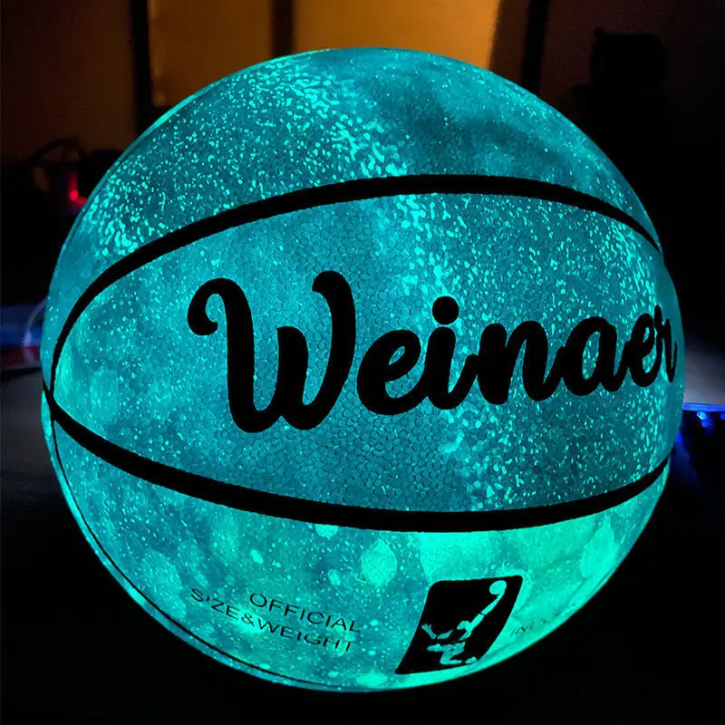 Basketball Balls Glow In The Dark Basketball Regular Size 7# For Night Game