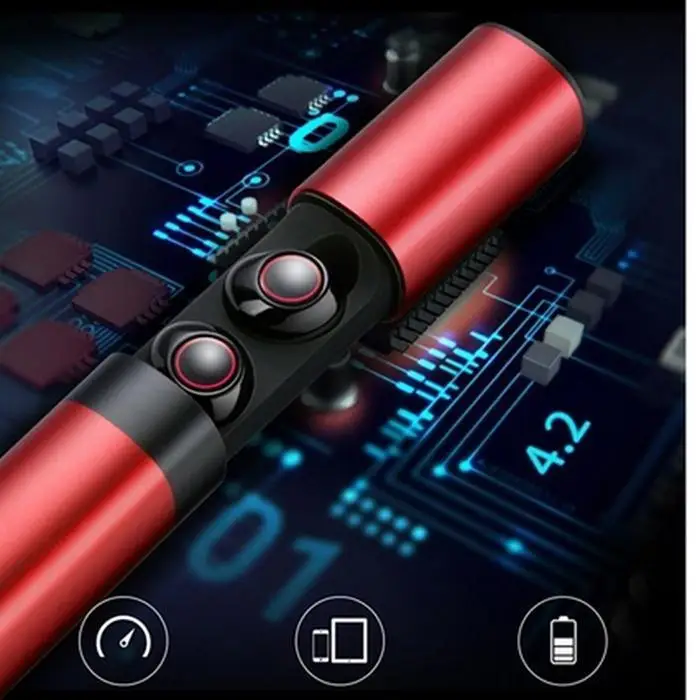 S2 Bluetooth 5,0 спортивные водонепроницаемые мини 295dB бинауральные беспроводные около 90 минут 60 мАч 1200 мАч 2 ч набор наушников