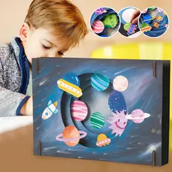 Juguetes artesanales hechos a mano para niños, paquete de materiales de pintura, juguetes educativos de dibujo, regalo para niños