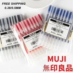 Stylo à bille à encre Gel MUJIs MoMA, 10 pièces, noir/bleu/rouge du japon, 0.38/0.5mm, pour l'école et le bureau, vente en gros 