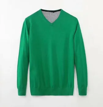 

Autumn and winter men's double-sided fleece sweater fashion men's sweater sweater solid color wild bottoming shirt