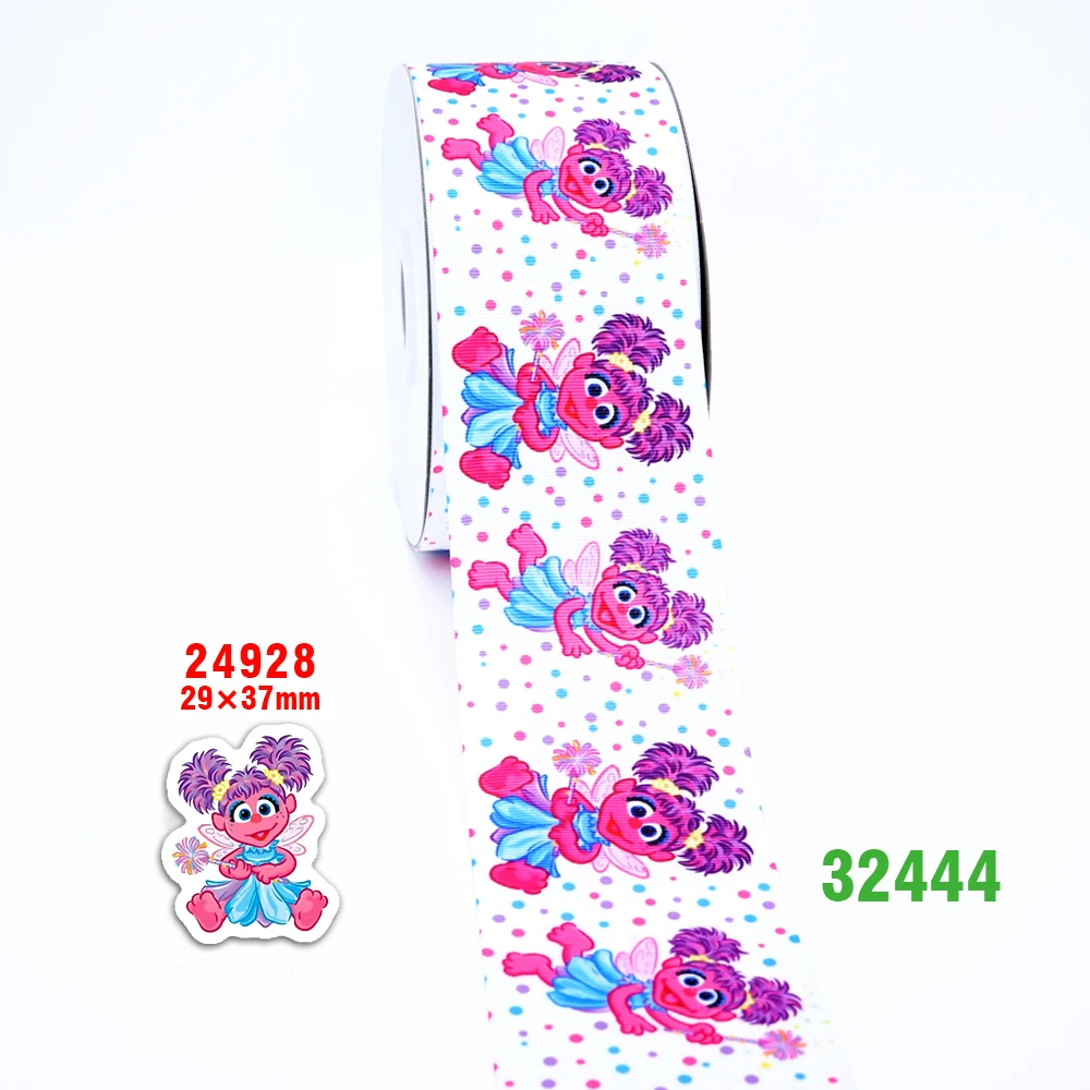 32444 50 ярдов мультфильм напечатанный grosgrain ленты 32557 - Цвет: 32444