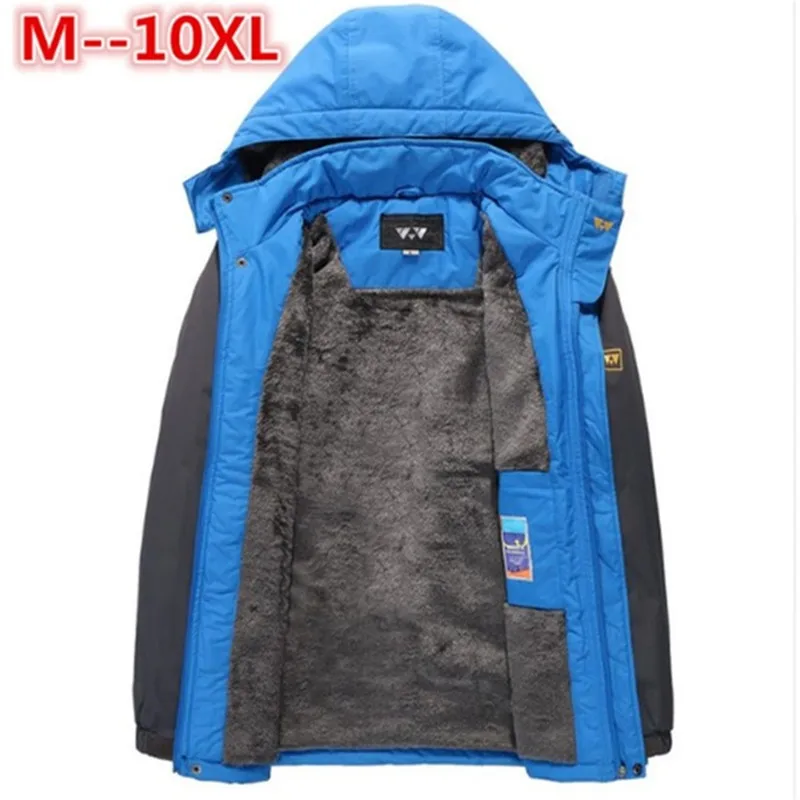 Новинка 8XL 7XL 6XL Зимняя Толстая стеганая парка мужская куртка пальто русская