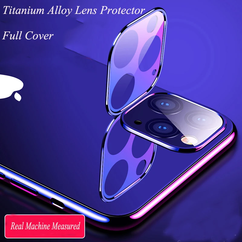 Защитная пленка для объектива камеры iPhone 12 Pro Max Mini 11 металлический чехол с полным