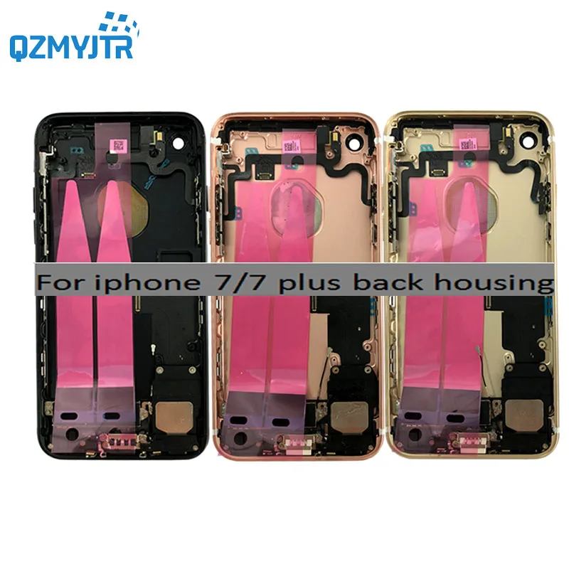 

New 4.7" For iphone 7 7g Battery Cover Rear Door Back housing Middle Frame Chassis full housing Assembly with Flex Cable