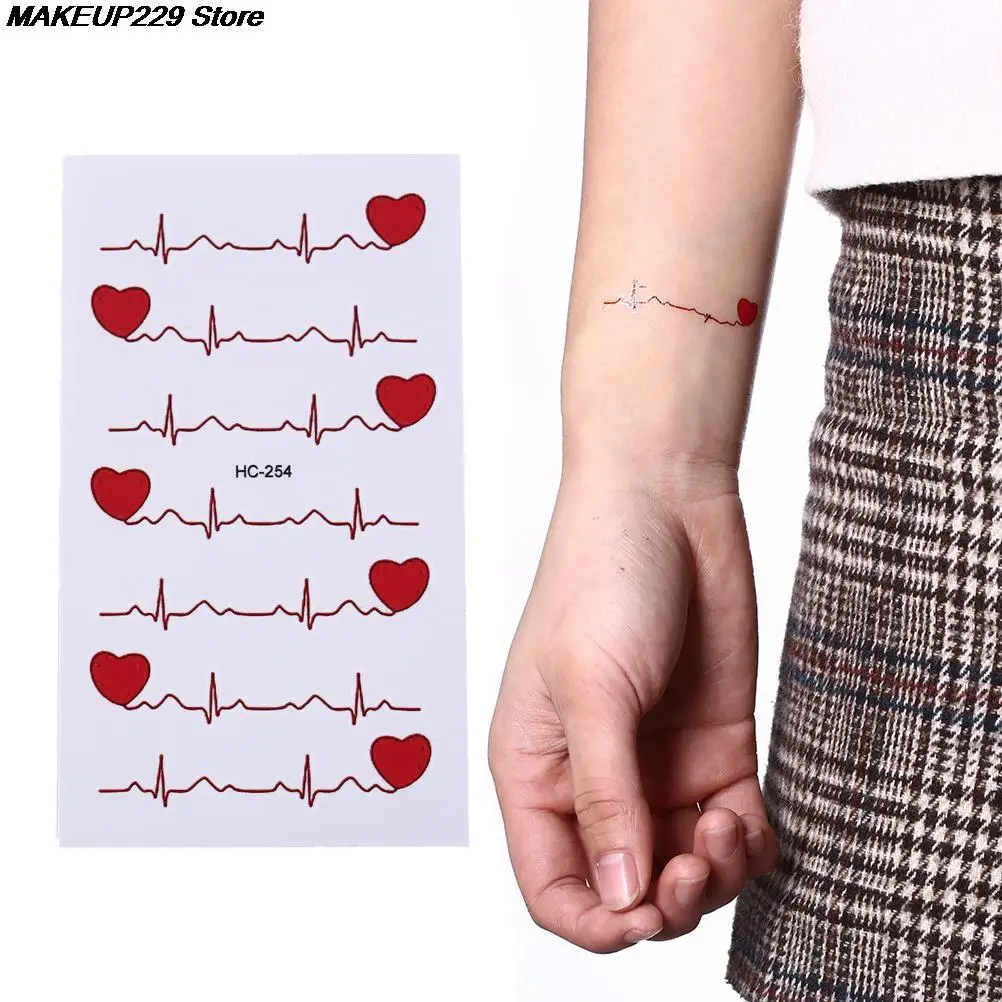 ЭКГ временные татуировки мужчины и женщины любят сексуальные продукты