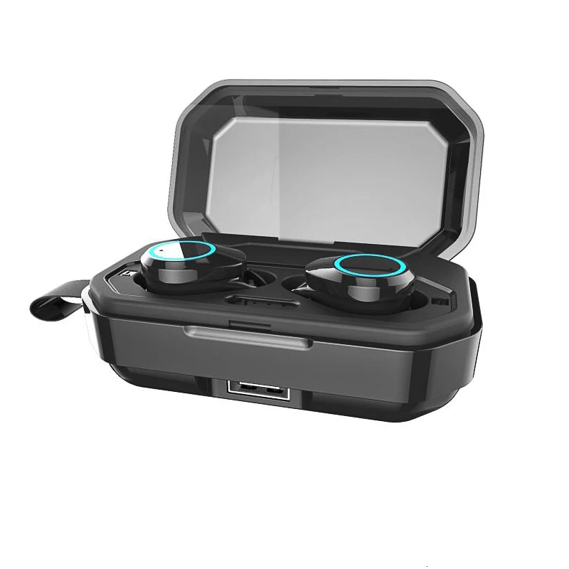 X6 TWS беспроводные наушники Bluetooth 5,0 наушники IPX7 Водонепроницаемая гарнитура отпечаток пальца сенсорный наушник с зарядным устройством 3000 мАч