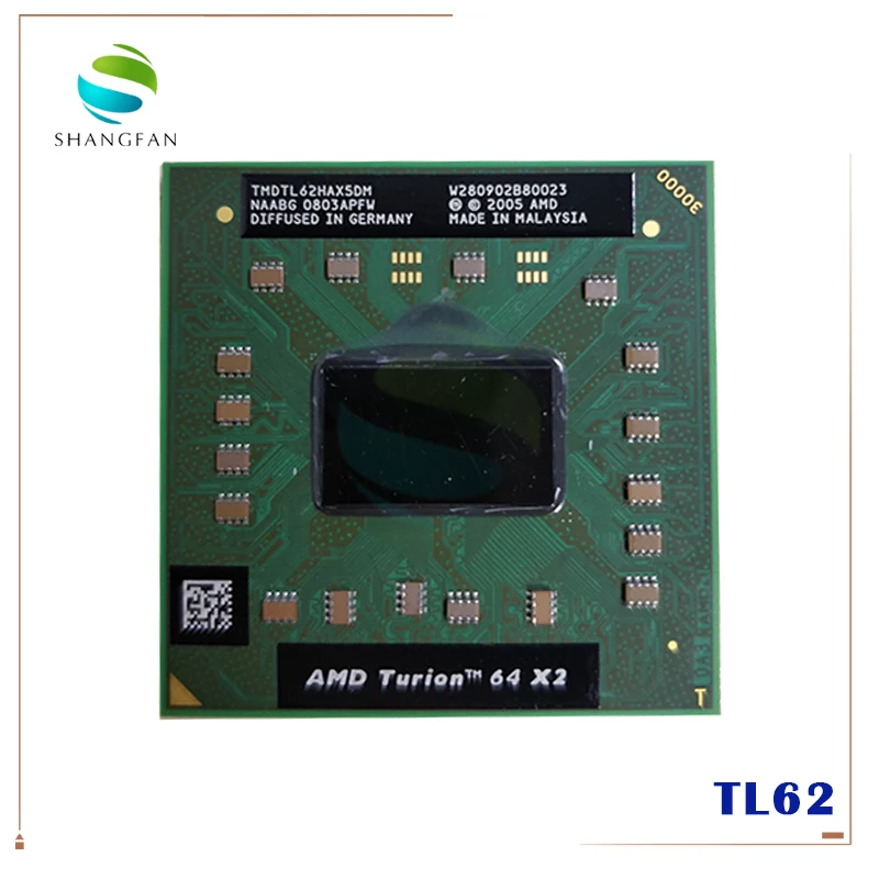 AMD Процессор ноутбука Turion TL-62 TL62 TL 62 TMDTL62HAX5DM 1 м Кэш/2 ГГц/разъем S1/двухъядерный