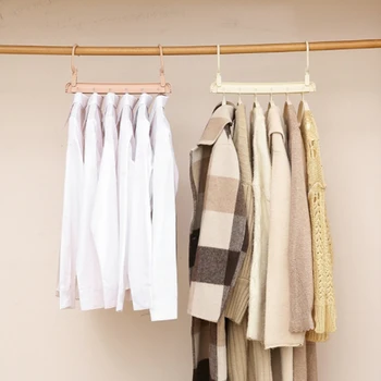

Magic Clothes Hanger Can Store Magical Utensils Clothes Hanger 6-In-1 Folding Household Clothes Hanger