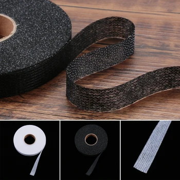 

50 meters/Roll Double-sided Wonder Web Iron On Hemming Tape adhesive fabric Roll Clothes Sewing Turn up Hem