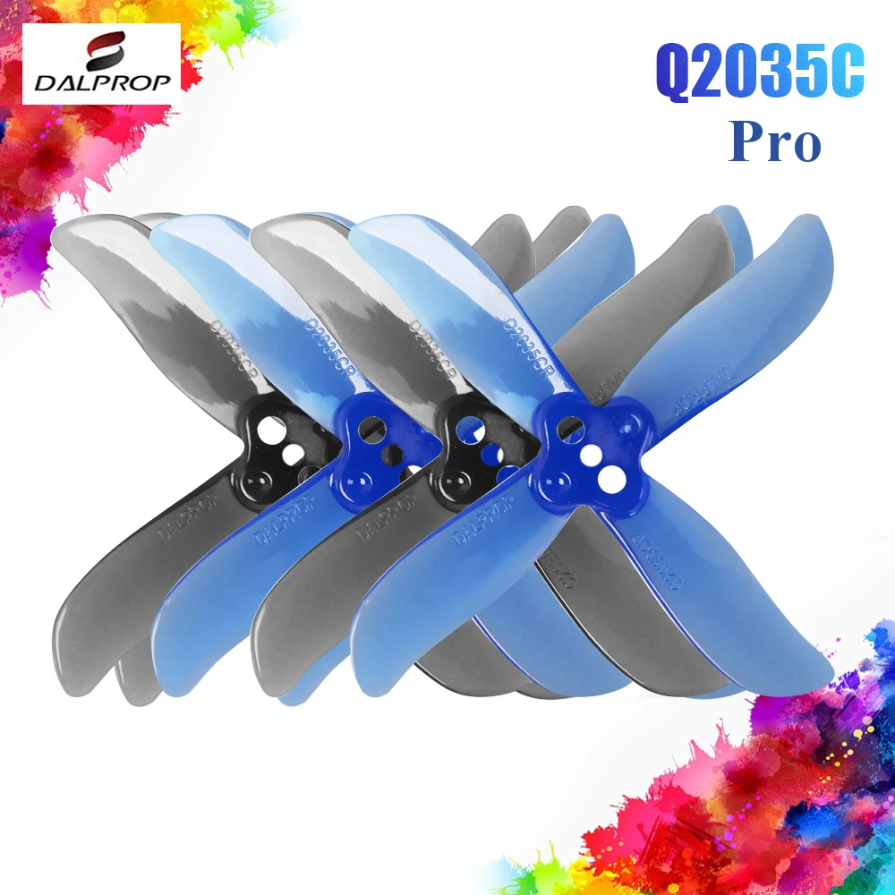 

16Pairs 32PCS Upgraded DALPROP CYCLONE 2 Inch Q2035C Pro 2035 4-blade Propeller CW CCW for RC Cine Whoop Drone FPV Racing