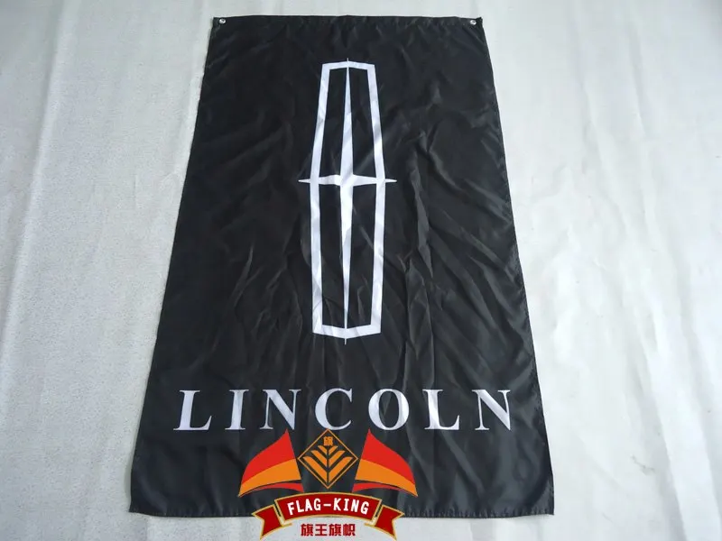 3ft x 5ft3 x 5ft lincon Автомобильный логотип флаг lincon баннер принт баннер, флаг из полиэстера Размер 150*90 см
