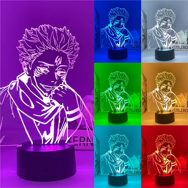 Newly Genshin Impact Night Light Raiden Shogun Baal Thoma Aloy Yoimiya Game Figures Acrylic Stand Model 3D Table Lamp Kids Git night lamp