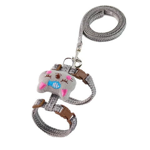 Cute Pet Cat Harness Vest Adjustable Puppy Harness Dog Leash Set Pet Chest Strap Cat Collar Harness Leash For Cats