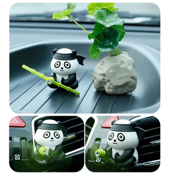 

Car Aroma Vent Clip Perfume Aromatherapy Air Freshener Kung Fu Panda Shape Rotatable Ornaments Decorative