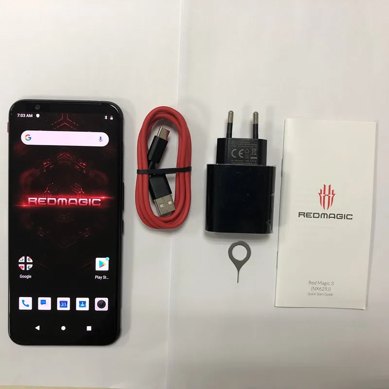 Мобильный телефон Nubia Red Magic 3, 6,65 дюймов, Snapdragon 855, отпечаток пальца, передний, 48 МП, задний, 16 МП, 8 ГБ, 128 ГБ, 5000 мАч, игровой телефон, европейская версия