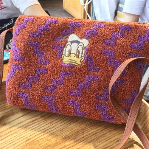 Messenger Bag Клатч с рисунком Минни, Дейзи, Дональд Дак, косметичка, красивый чехол, сумка-мессенджер, женская кожаная сумка на ремне, сумки через плечо для женщин - Цвет: Messenger Bag