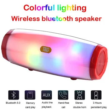 

Portable Bluetooth Speaker Waterproof Wireless Boombox Mini Column Bass LED sound bar With MP3 AUX USB FM Radio Stereo Subwoofer