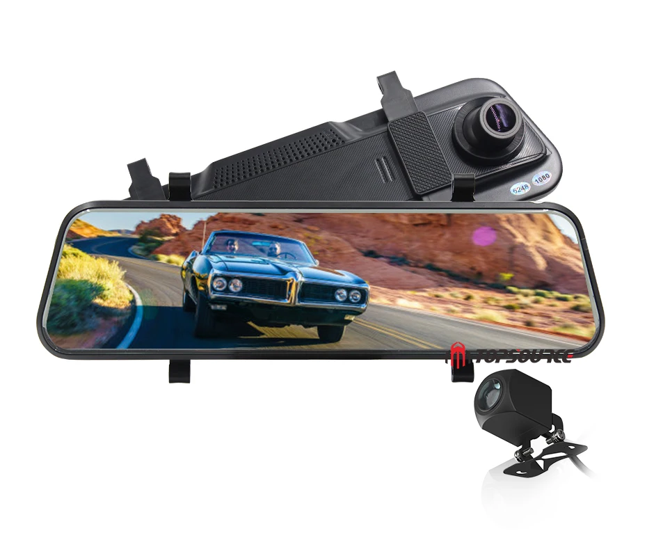TOPSOURCE Android зеркало 4G DVR ADAS Автомобильная камера 1" авто зеркало заднего вида 1080P WiFi gps видеорегистратор регистратор видео рекордер