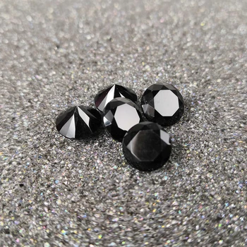 

High quality gemstones,Black color glass,Round shape,for jewelry making(1000pcs)