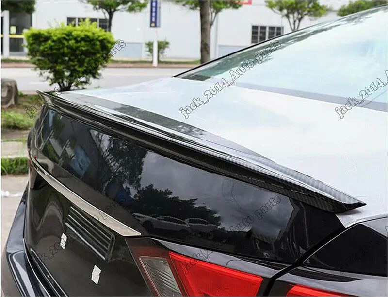 Авто аксессуар наружное украшение отделка для Nissan Altima углеродного волокна стиль задний багажник спойлер крыло уплотнительная прокладка