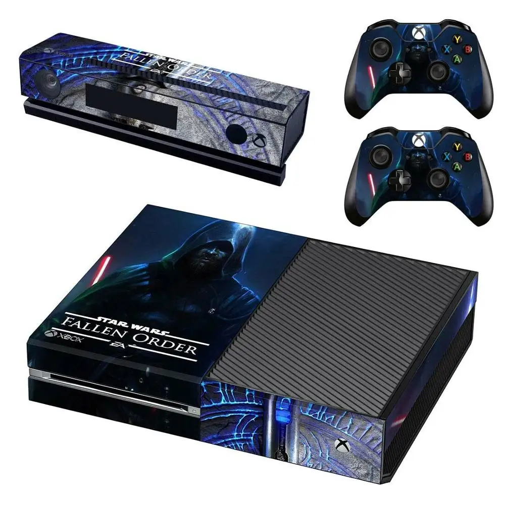 GSTM2644 Звездные войны джедай: Падший заказ наклейка s для xbox one виниловая кожа Наклейка Pegatinas для xbox one консоль Kinect два контроллера Скины - Цвет: GSTM2644