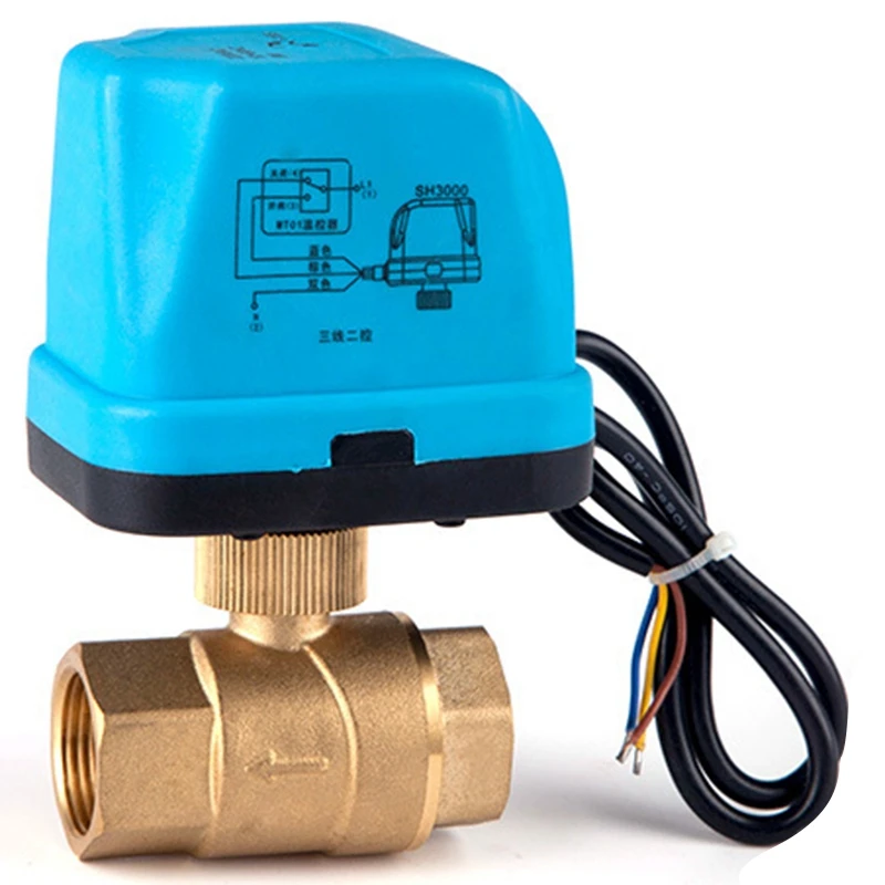 

AC220V Electric Ball Valve Electric Ball Valve with Electric Actuator Ball Valve Three Line Two Control DN32