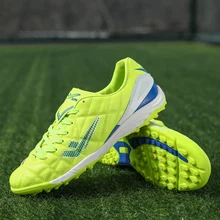Новинка, мужские ультралегкие мягкие футбольные бутсы, уличные футбольные бутсы для подростков с газоном, унисекс, футбольные бутсы, тренировочный матч, Zapatillas futbol