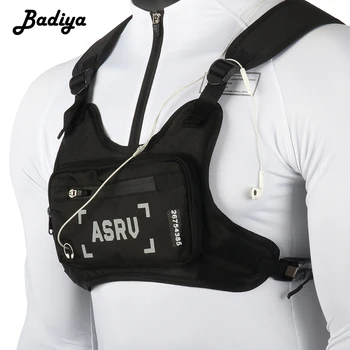 

Men Tactical Chest Rig Bags Fashion Casual Function Chest Pack Streetwear Hip Hop Bag Adjustable Waterproof Cloth Vest Waist Bag